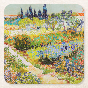 Porta-copo De Papel Quadrado Vincent van Gogh - Jardim de Arles