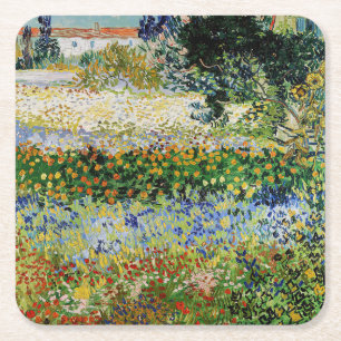 Porta-copo De Papel Quadrado Vincent van Gogh - Jardim Florido