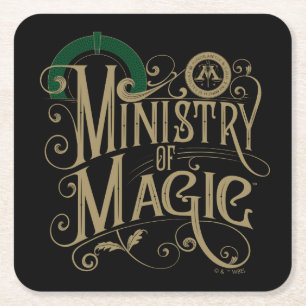 Porta-copo De Papel Quadrado Vintage MINISTRY OF MAGIC™ Graphic