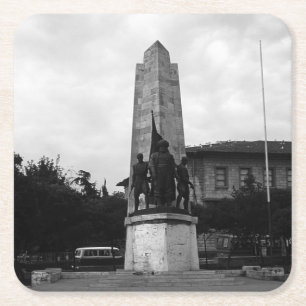 Porta-copo De Papel Quadrado Vintage Turkey Istambul Barberousse estátua