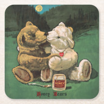 Vintage Victorian Cottagecore Honey Bears