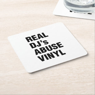 PORTA-COPO DE PAPEL QUADRADO VINYL DE ABUSO DO REAL DJ