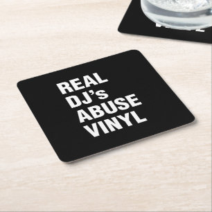 PORTA-COPO DE PAPEL QUADRADO VINYL DE ABUSO DO REAL DJ