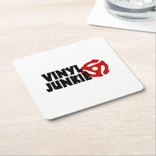 Porta-copo De Papel Quadrado Vinyl Junkie
