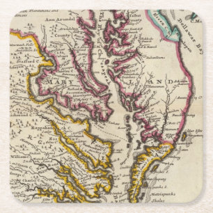 Porta-copo De Papel Quadrado Virgínia e Maryland