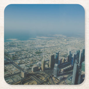 Porta-copo De Papel Quadrado Vista Burj Khalifa, Dubai