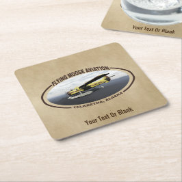 Porta-copo De Papel Quadrado Voando Moose Aviation de Havilland DH3-C Otter