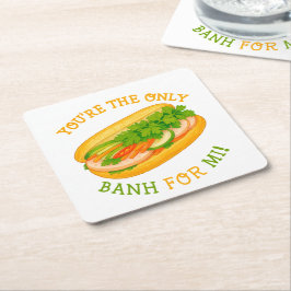 Porta-copo De Papel Quadrado Você é o único Banh para Mi!