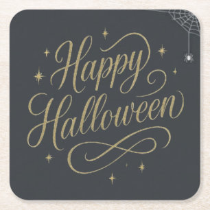 Porta-copo De Papel Quadrado web halloween feliz
