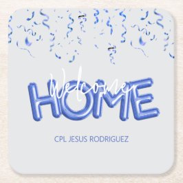 Porta-copo De Papel Quadrado Welcome Home Patriotic Military Hero Party