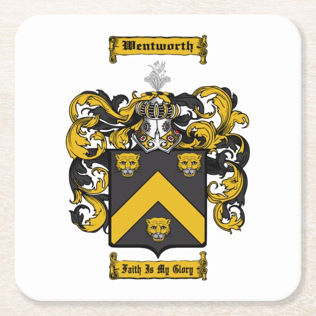 Porta-copo De Papel Quadrado Wentworth (Frente)