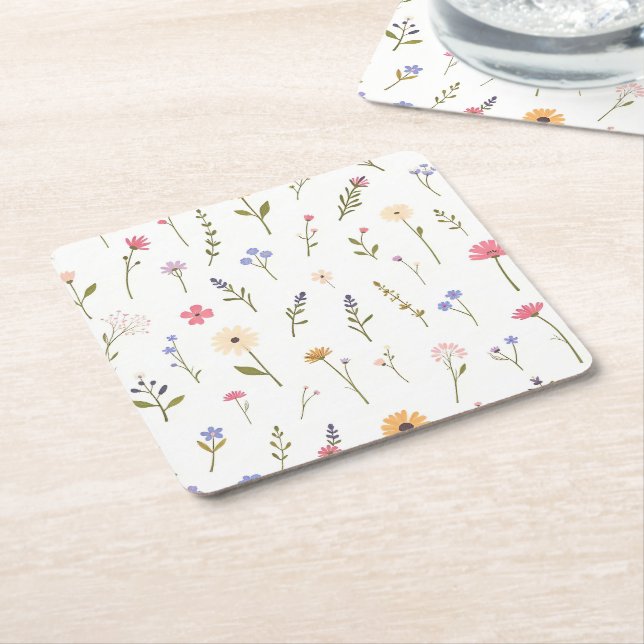 Porta-copo De Papel Quadrado Whispering Wilds (Inclinado)