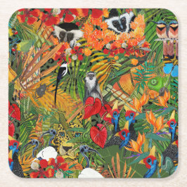 Porta-copo De Papel Quadrado Wild Creation