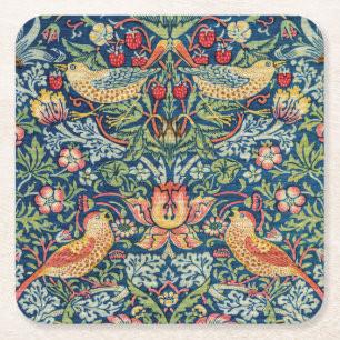 Porta-copo De Papel Quadrado William Morris - Ladrão de Morango