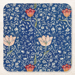 Porta-copo De Papel Quadrado William Morris Medway Blue Floral