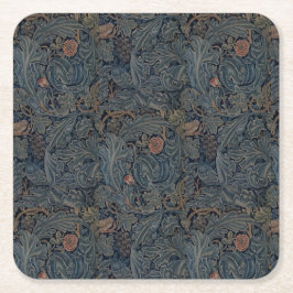 Porta-copo De Papel Quadrado William Morris Vintage Acanthus e Vine