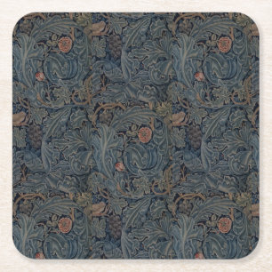 Porta-copo De Papel Quadrado William Morris Vintage Acanthus e Vine