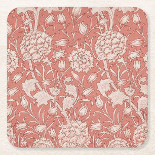 Porta-copo De Papel Quadrado William Morris Wild Tulip Flower Floral