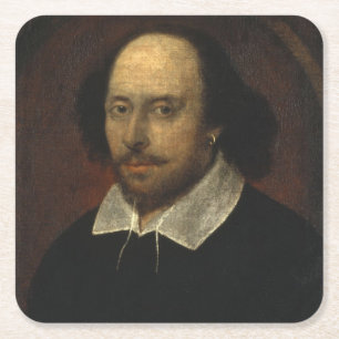 Porta-copo De Papel Quadrado William Shakespeare
