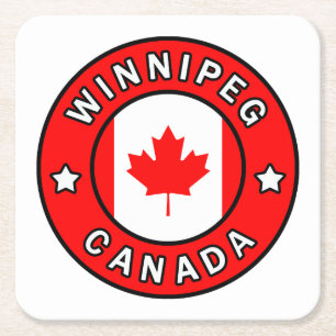 Porta-copo De Papel Quadrado Winnipeg Canadá