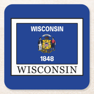 Porta-copo De Papel Quadrado Wisconsin
