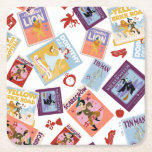 Porta-copo De Papel Quadrado Wizard of Oz™ Character Print Toss Pattern<br><div class="desc">Step into the magical world of Oz with this vibrant, vintage-inspired pattern celebrating The Wizard of Oz. Featuring beautifully illustrated poster-style designs of Dorothy, the Cowardly Lion, the Tin Man, the Scarecrow, and the Wicked Witch, this artwork captures the timeless charm and adventure of the Yellow Brick Road. Classic icons...</div>