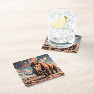 Porta-copo De Papel Quadrado Wooly Mammoth
