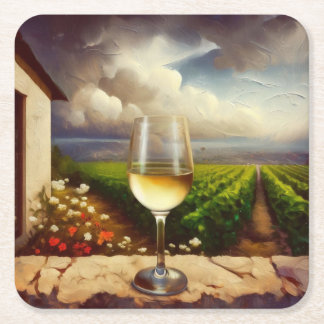 Porta-copo De Papel Quadrado World Location Porta copos / French Riviera 02