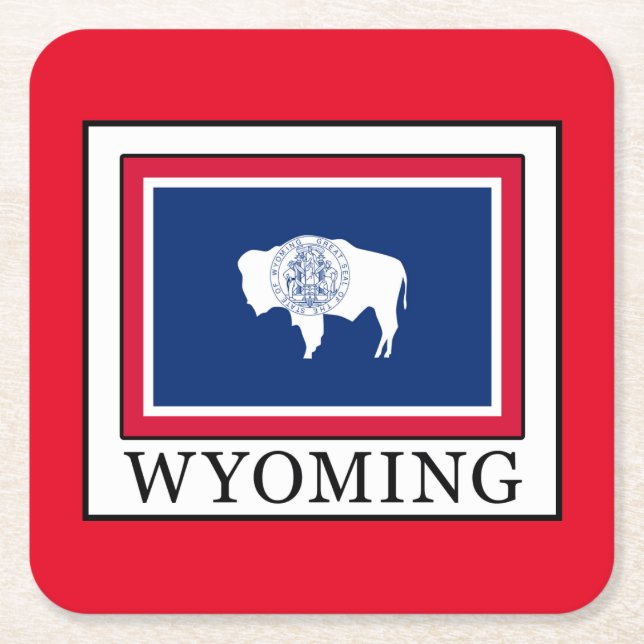 Porta-copo De Papel Quadrado Wyoming (Frente)