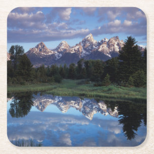 Porta-copo De Papel Quadrado Wyoming, Parque Nacional Grand Teton 4