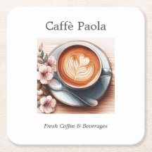 Xícara de café com aquarela