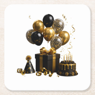 Porta-copo De Papel Quadrado Xícara de presentes de aniversário