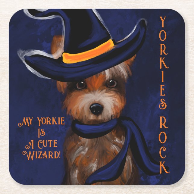 PORTA-COPO DE PAPEL QUADRADO YORKIE       (Frente)