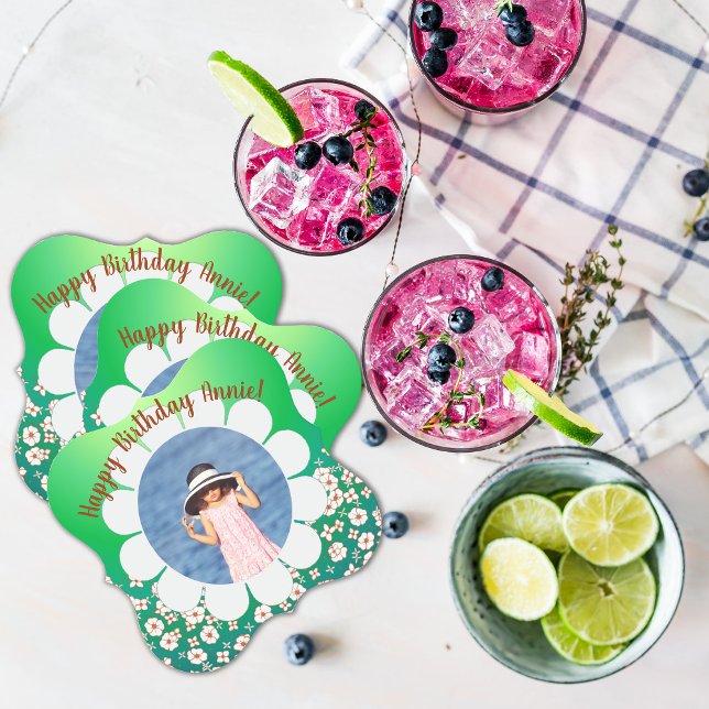 Porta-copo De Papel Quadro de Fotografias do Partido Verde primavera (Criador carregado)