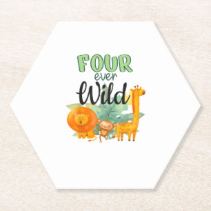 Porta-copo De Papel Quarto Luar Selvagem do Leão de Macaco Girafa Selv