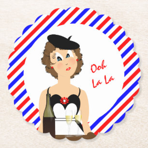 Porta-copo De Papel Queijo E Vinho Porta copos De Papel Divertido Em F