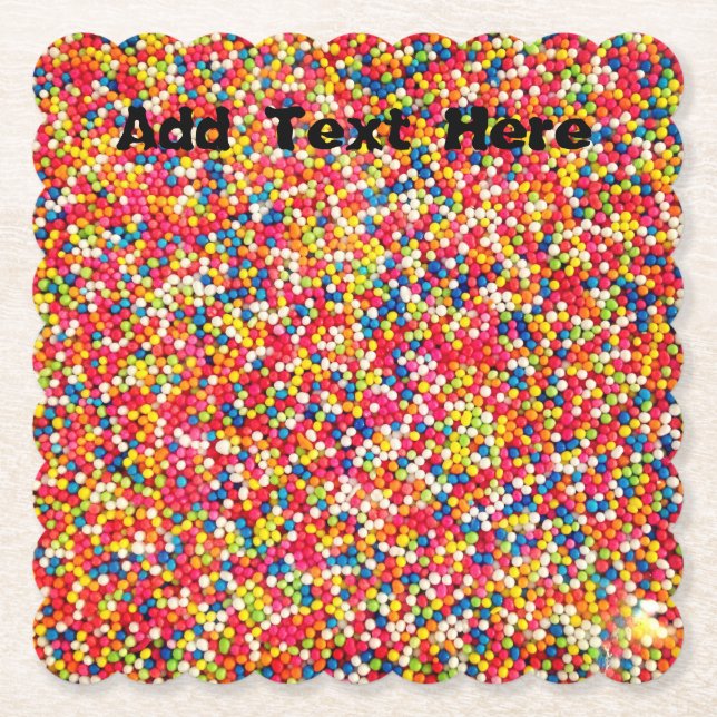 Porta-copo De Papel Rainbow Sprinkles (Frente)