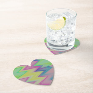 Porta-copo De Papel Rainbow Zigzags