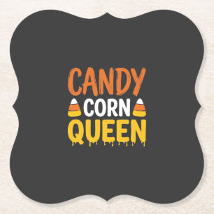 Porta-copo De Papel Rainha do Candy Corn Gráfico de Halloween_1