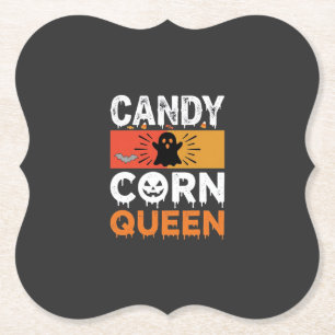 Porta-copo De Papel Rainha do Candy Corn Halloween SVG Design