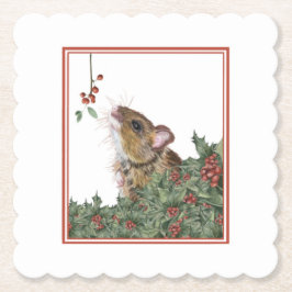 Porta-copo De Papel Rato festivo e porta copos oca