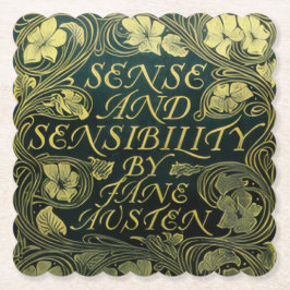 Porta-copo De Papel "Razão e Sensibilidade" de Jane Austen