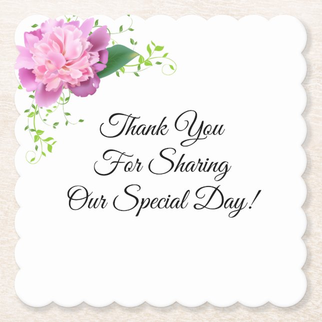 Porta-copo De Papel Recepção de casamento de Portas copos de papel (Frente)