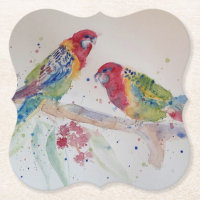 Red Rosella, australiana, papagaio aquarela