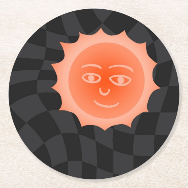 PORTA-COPO DE PAPEL REDONDO 太陽さん (Frente)