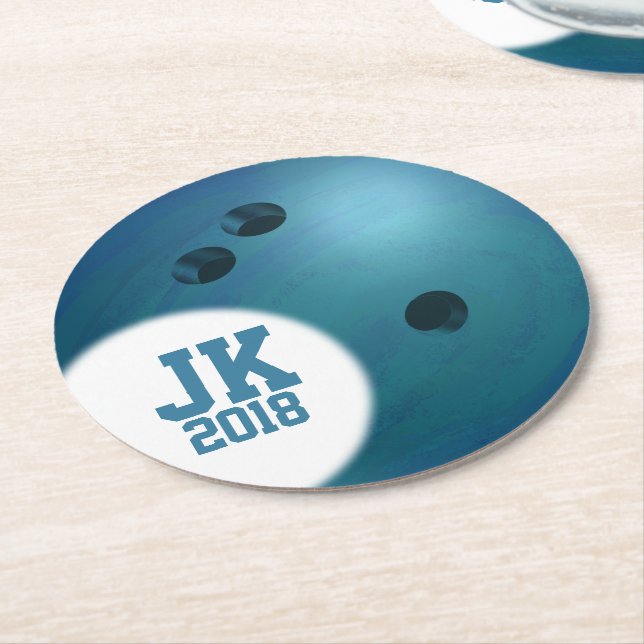 Porta-copo De Papel Redondo 05of12 Parte Personalizada de Bola de boliche Desc (Angulado)