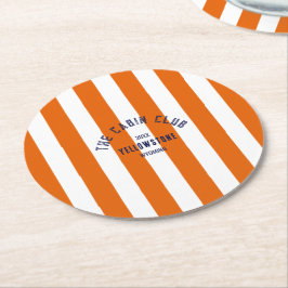 Porta-copo De Papel Redondo A Tripulação da Cabine Crista Personalizada Faixa 