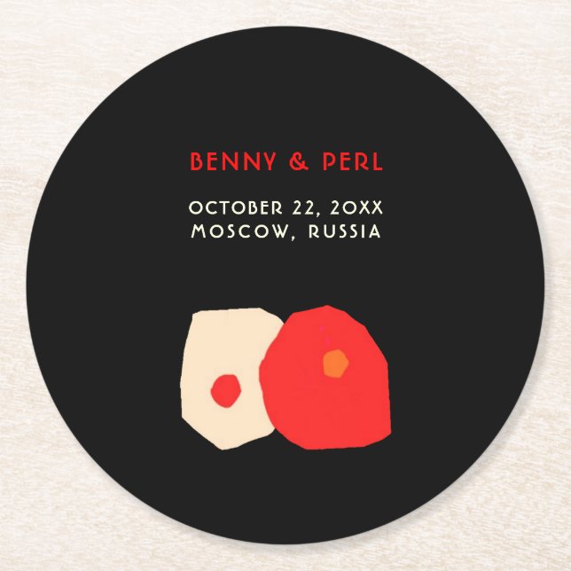 Porta-copo De Papel Redondo Adorei a Porta copos de papel (Frente)