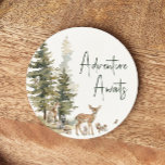 Porta-copo De Papel Redondo Aguardações de Animais Florestais<br><div class="desc">Apresentando nossa aventura de animais florestais aguarda porta copos redonda - perfeita para uma celebração fofa e caprichosa! Apresentando um tema moderno da floresta aquática com criaturas adoráveis como uma raposa, urso pardo, coelho e veado, é excelente para um chá neutro em termos de gênero. Essa design boêmica estabelece uma...</div>