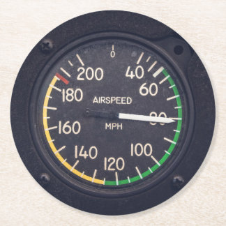 Porta-copo De Papel Redondo Airspeed Gauge